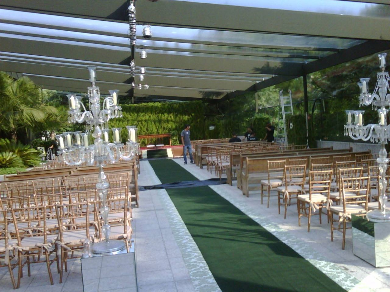 Cobertura profissional para evento ao ar livre